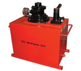 پمپ پنوماتیکی (بادی) هیدرولیکی 700 بار دو سرعته با شیر تنظیم فشار مدل HAP-Range ساخت هایفورس انگلستان