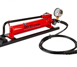 پمپ دستی پدالی هیدرولیکی فولادی 700 بار دو سرعته مدل HP FP-Range ساخت هایفورس انگلستان