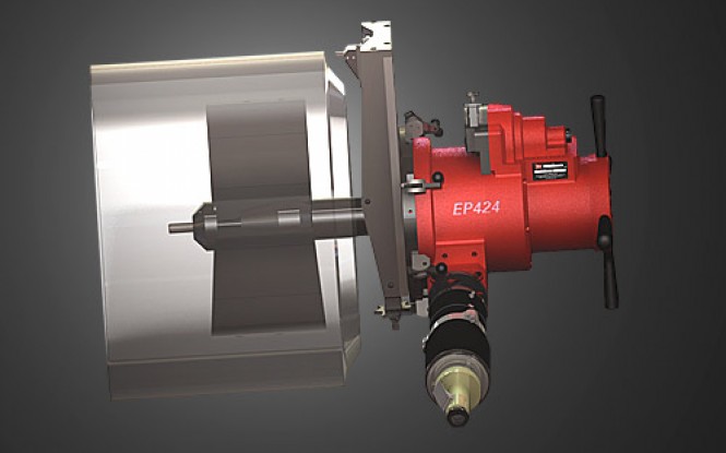 فلنج فیسر ماژولار با قابلیت پخ زنی اتوماتیک انتهای لوله و ولوهای بزرگ مدل EP-424 ساخت وش آمریکا