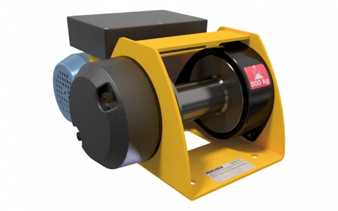 وینچ کشنده برقی الکتریکی با ظرفیت 150 کیلوگرم مدل MOTORBOX 150 kg - Direct control ساخت هوچز فرانسه