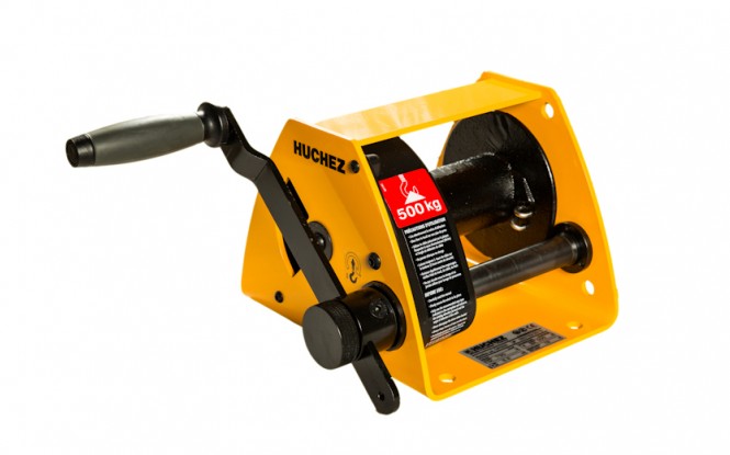 وینچ دستی کشنده افقی با ظرفیت 1450 کیلوگرم مدل MANIBOX GR - 1450 with galvanized frame ساخت هوچز فرانسه